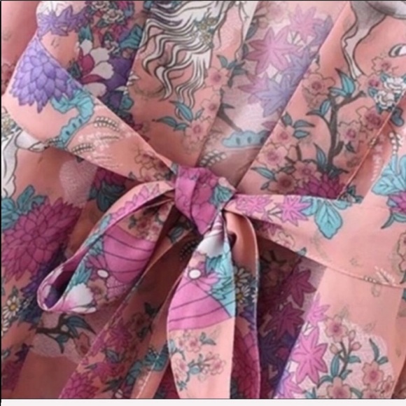 Blushing Boho Wild Pony Unicorn Duster Kimono - Picture 13 of 15